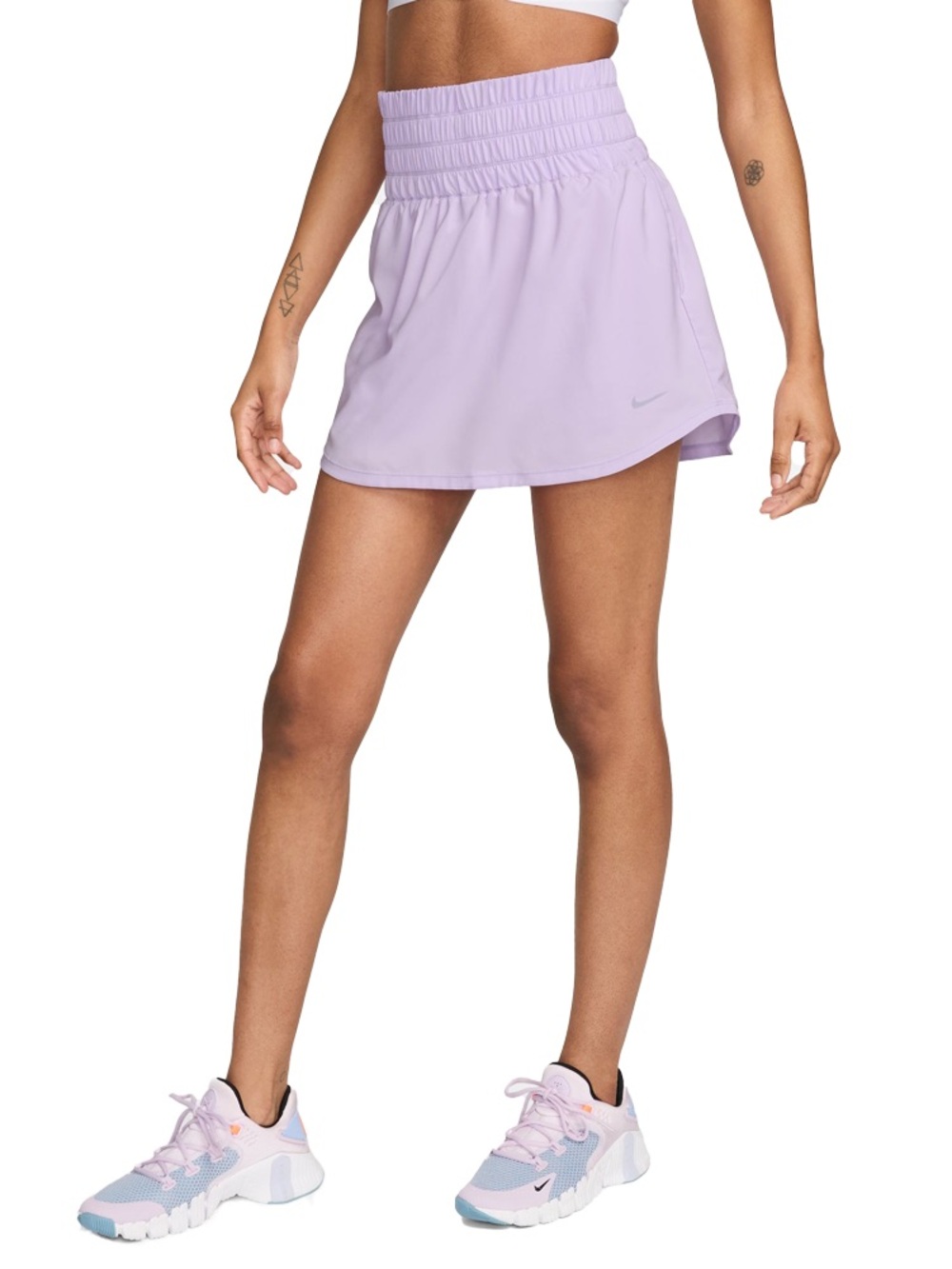 Nike Women's One Dri-FIT Ultra High-Waisted Skort (S) Lilac purple